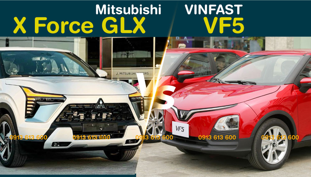 so sanh vinfast vf 5 và mitsubishi xforce glx
