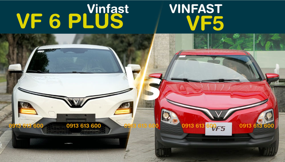 so sanh thong so ky thuat vinfast vf 5 va vinfast vf 6 plus