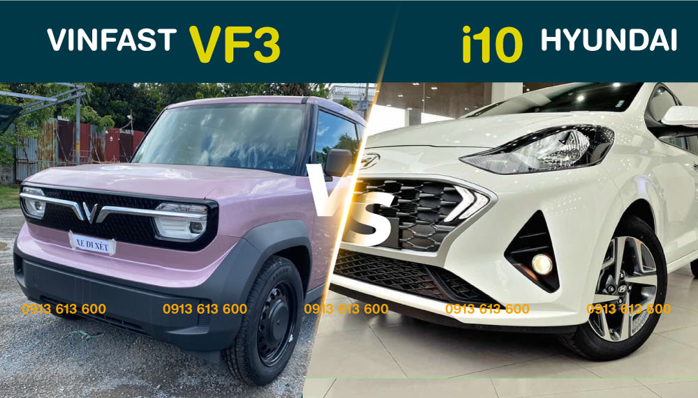 so sanh chi tiet vinfast vf 3 va hyundai i10 sedan