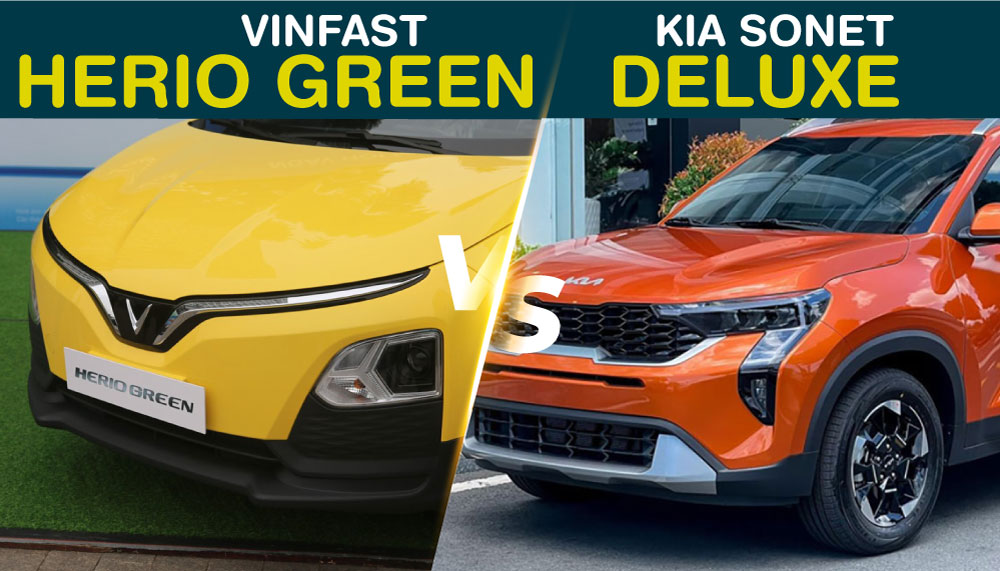 so sanh chi tiet vinfast herio green và kia sonet deluxe