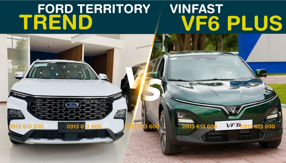 bang so sanh thong so ky thuat ford territory trend và vinfast vf 6 plus