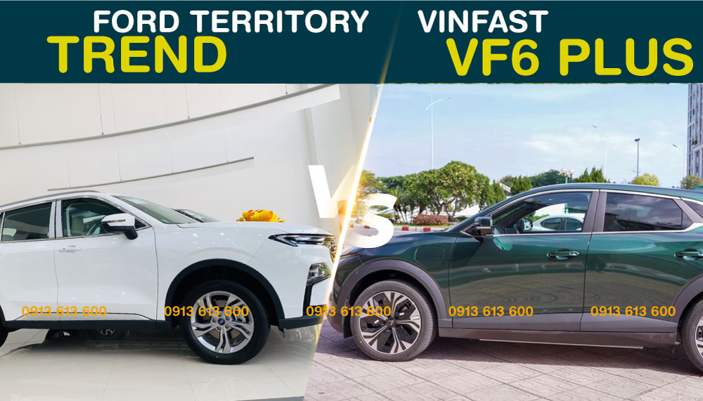 ford territory trend và vinfast vf 6 plus